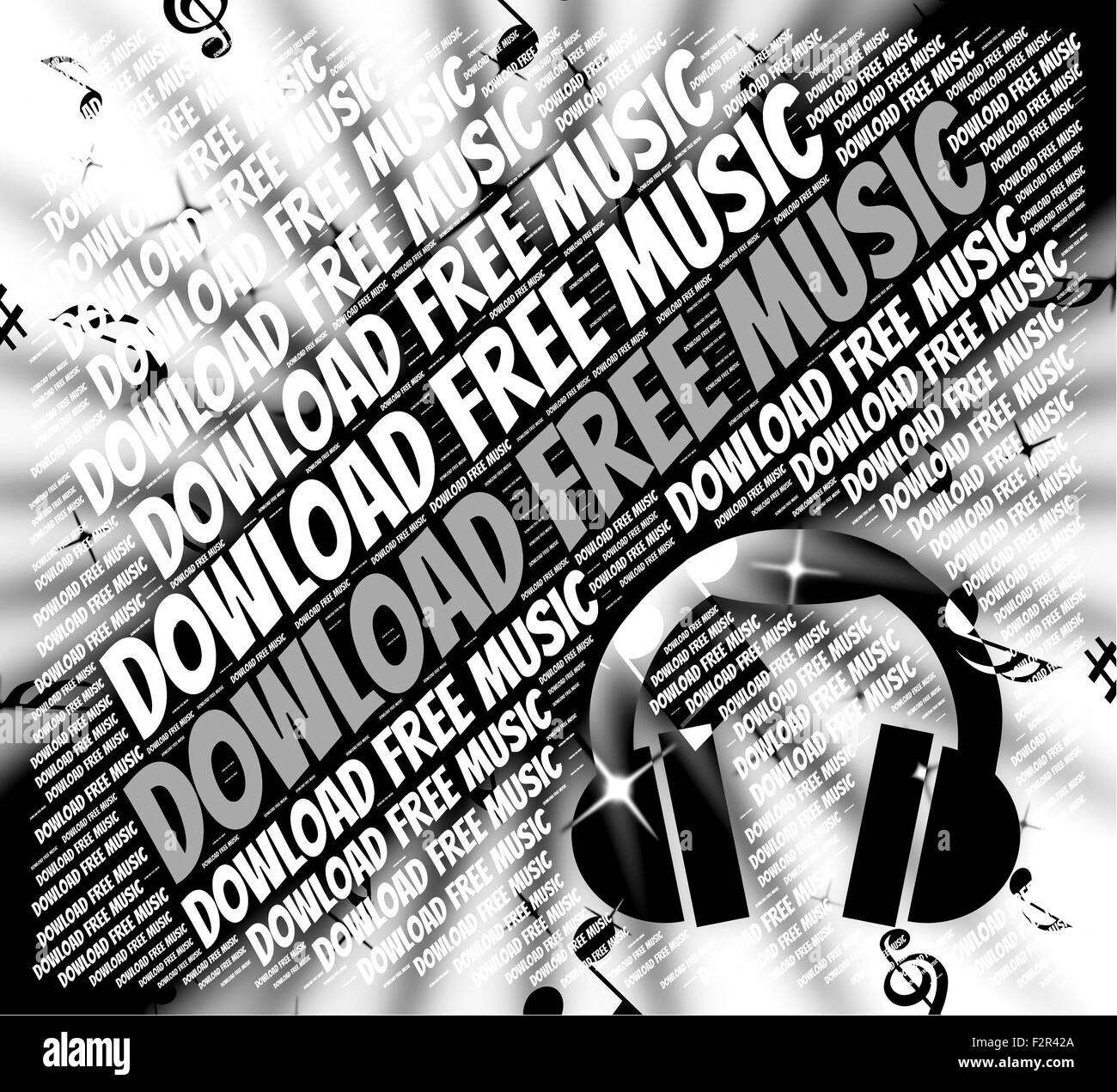 Télécharger gratuitement la musique indiquant sound track et de données Banque D'Images