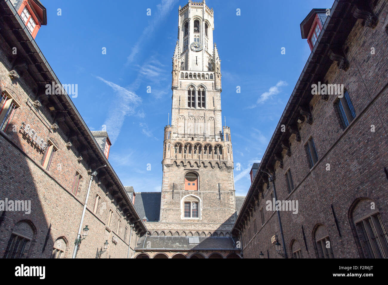 Le beffroi de Bruges en Belgique Banque D'Images