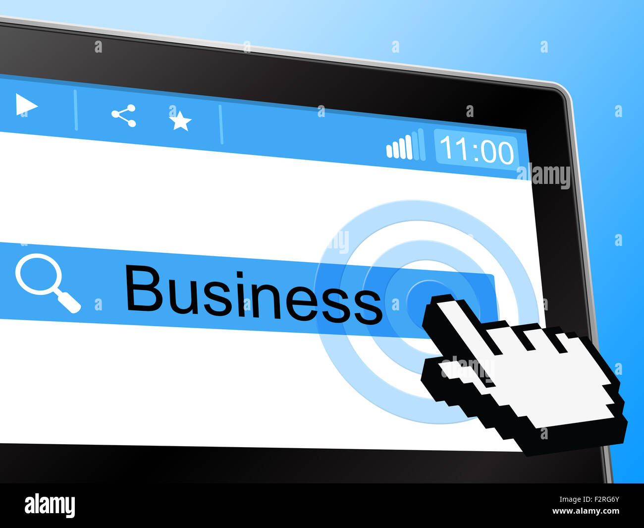 Affaires en ligne signifie World Wide Web et Site Web Banque D'Images