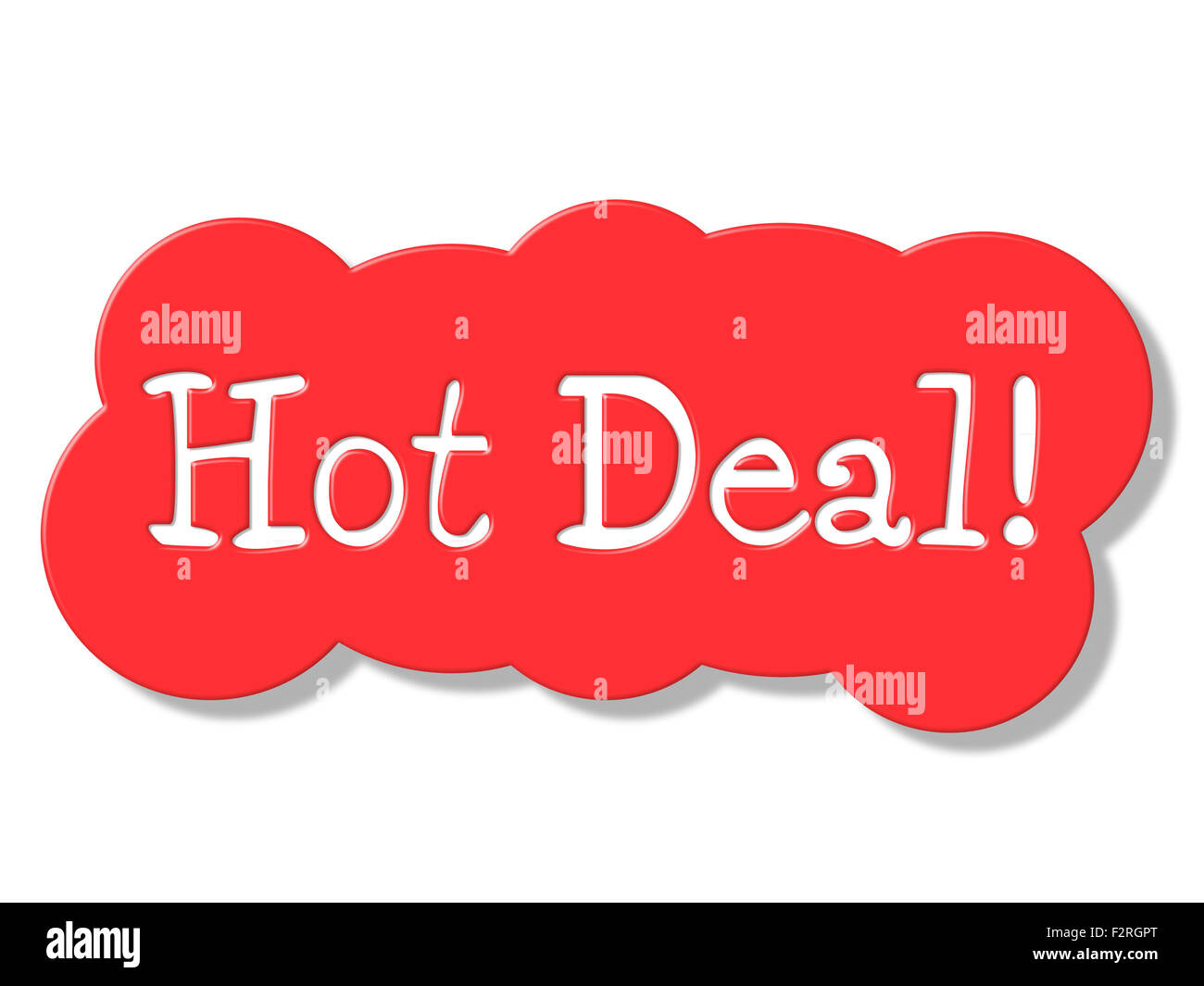 Hot Deal indiquant meilleur prix et bon marché Banque D'Images