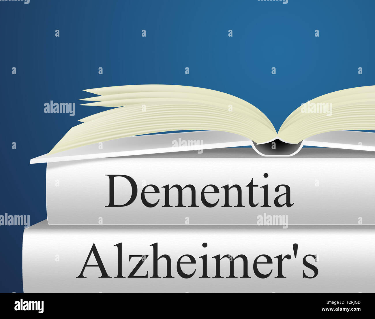 La maladie d'Alzheimers indiquant la perte de mémoire et la maladie d'Alzheimer Banque D'Images