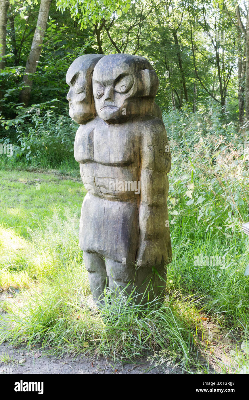 Bavures Country Park, près de Bury, sur une journée d'été Banque D'Images