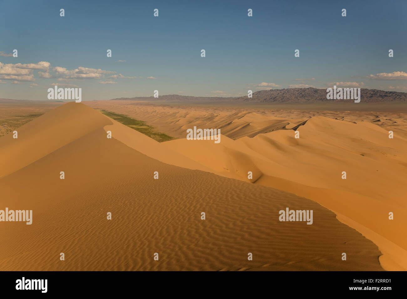 Les dunes de sable de chant mongol Banque D'Images