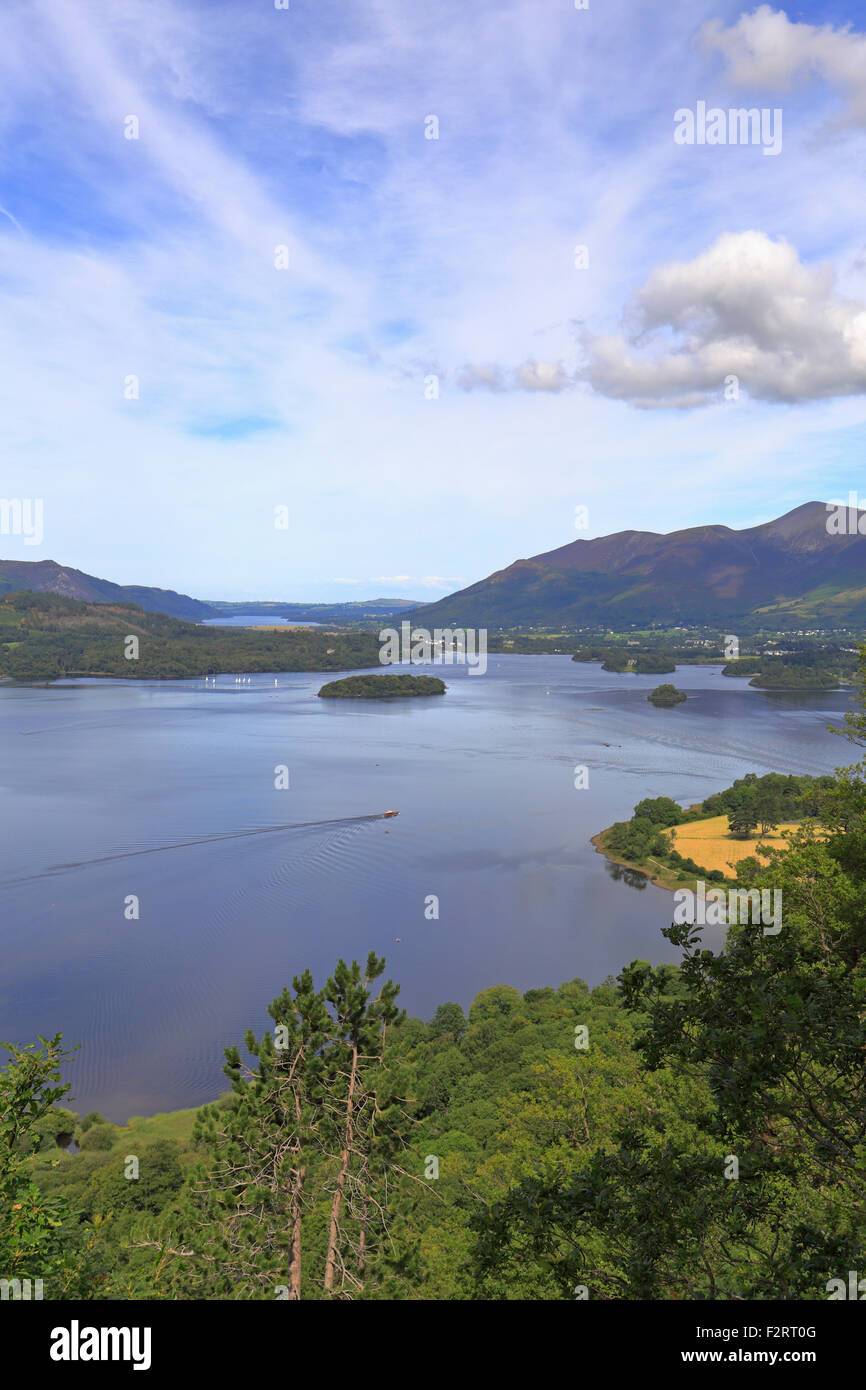Derwent Water de surprise voir près de Keswick, Cumbria, Parc National de Lake District, England, UK. Banque D'Images