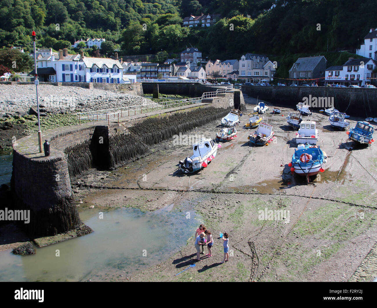 Port de Lynmouth Devon, Angleterre Banque D'Images