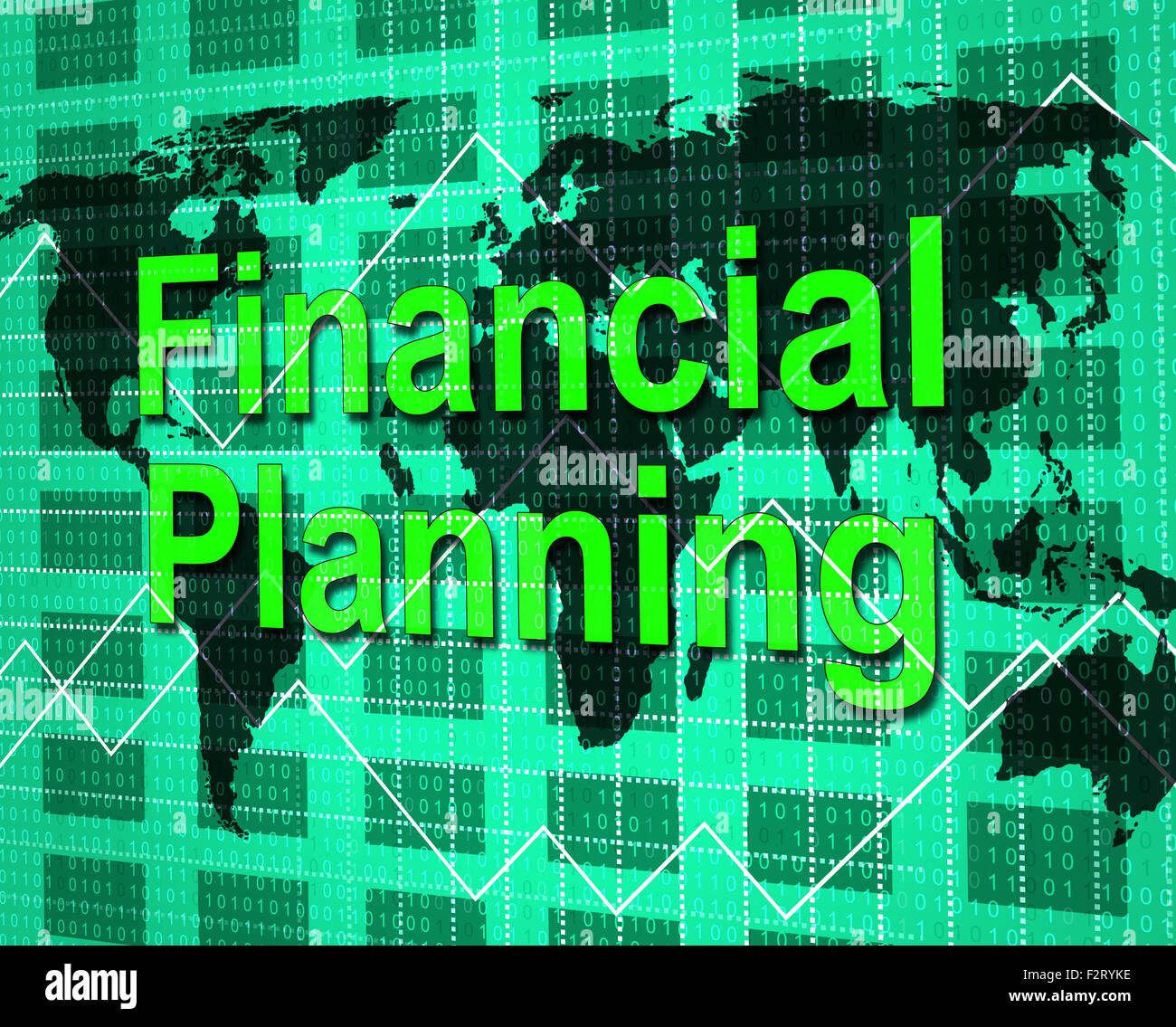 Sens de la planification financière et des finances Missions Target Banque D'Images