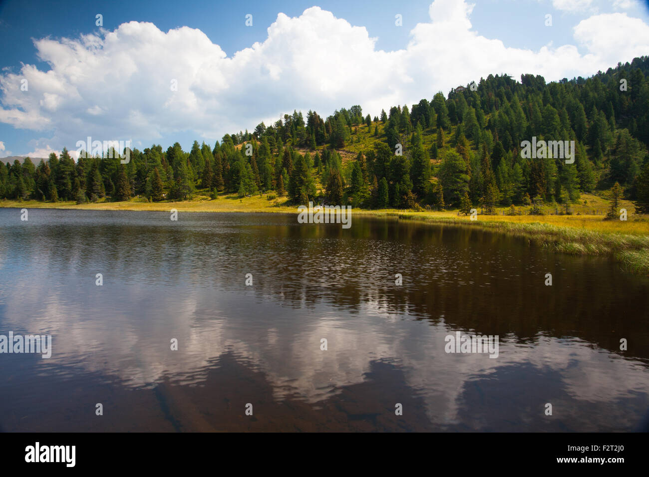 Black Lake dans Turracherhohe ski area, Autriche Banque D'Images