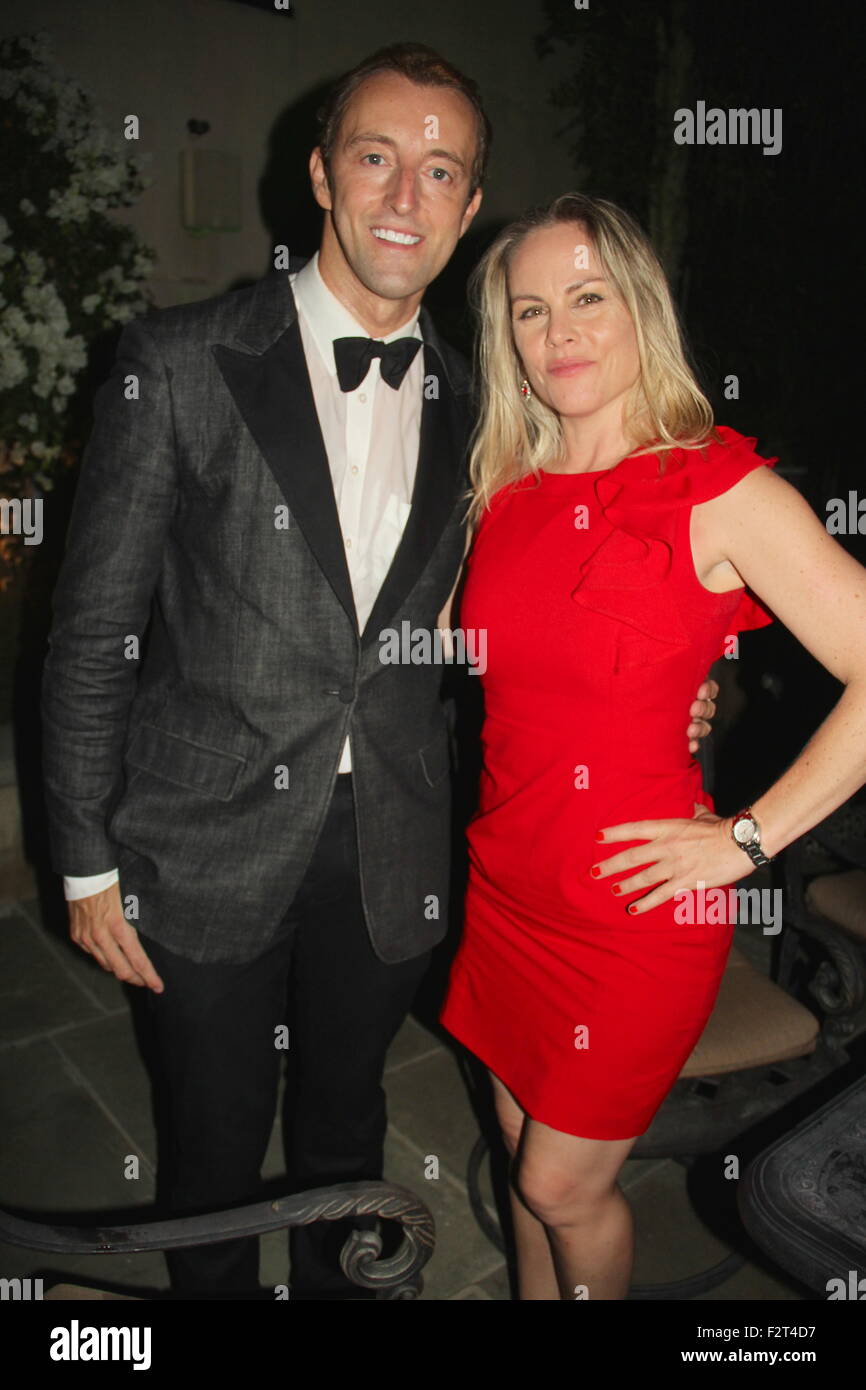 Hollywood, Californie, USA. Sep 21, 2015. J15781CHW.Son Altesse Royale la Princesse Antonia Schaumburg- Lippe anniversaire fête organisée par Sue Wong.Les Cèdres, Los Angeles, CA.21/09/2015 MARIO.PRINCE-MAX-SCHAUMBURG LIPPE ET CHRISTY OLDHAM.©Clinton H. Wallace/Photomundo/ International Inc © Photos Clinton Wallace/Globe Photos/ZUMA/Alamy Fil Live News Banque D'Images