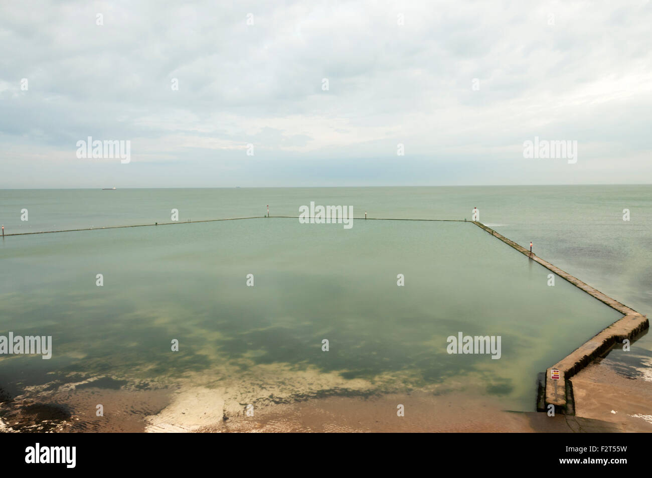 Le 4 acre Walpole Bay classé Grade II Bassin de marée, Margate. Banque D'Images