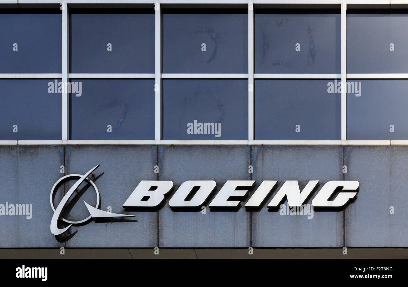 Inscrivez-vous au siège de Boeing à Chicago, IL, USA. Banque D'Images