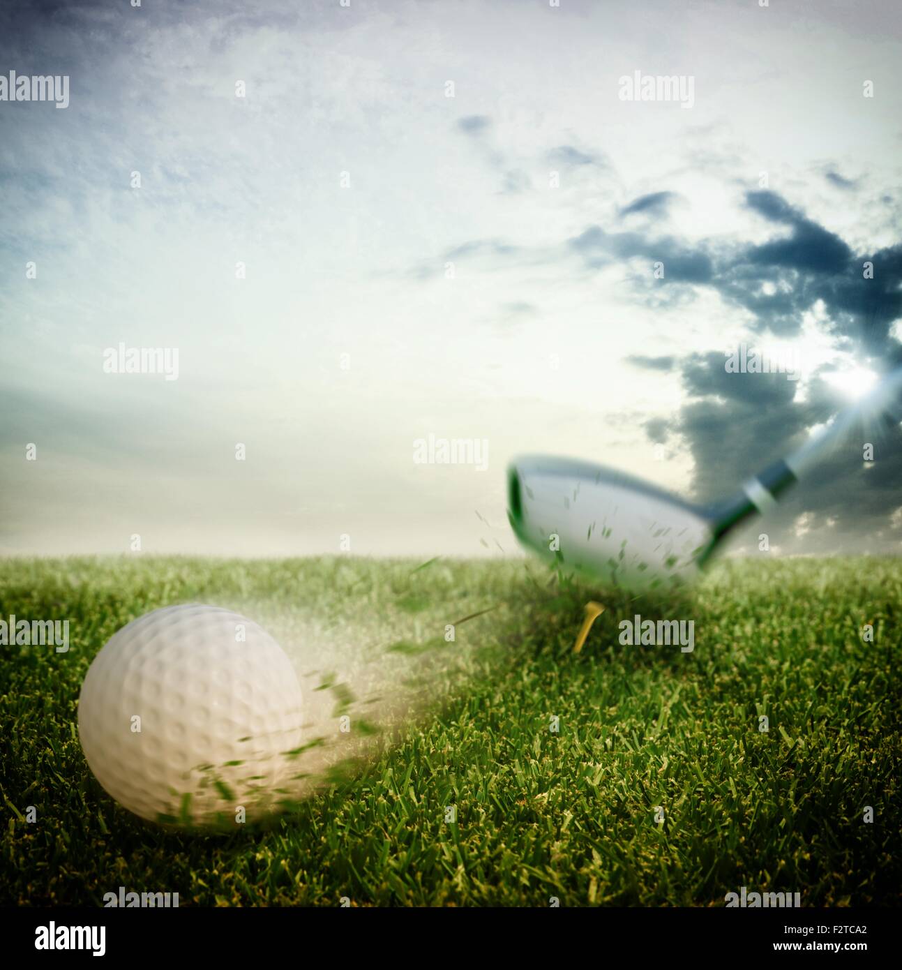 Shoot de golf Banque D'Images