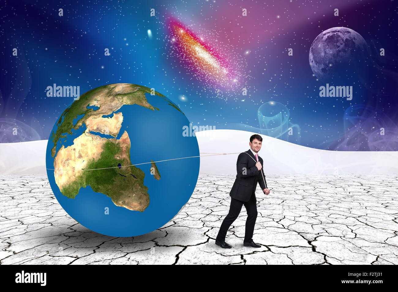 Sphère mondiale tire d'affaires Banque D'Images Sphère mondiale tire d'affaires Banque D'Images