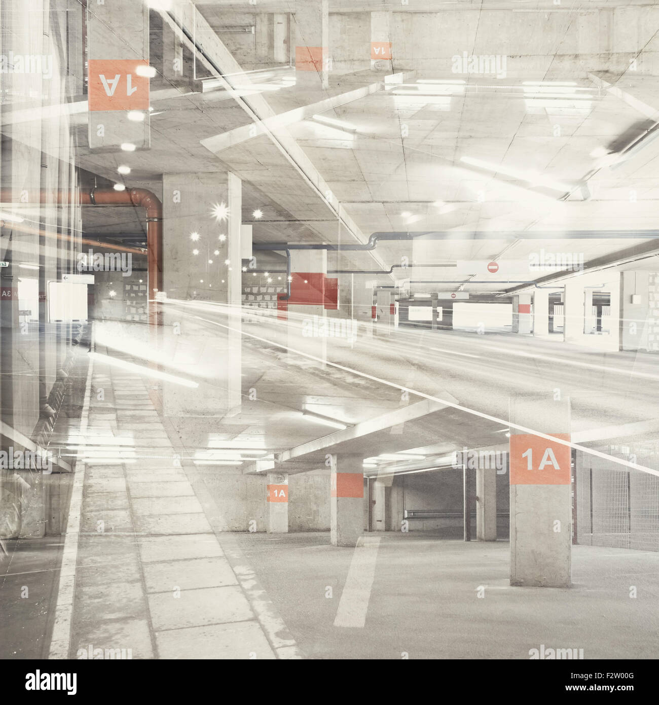 Résumé fond urbain exposition multiple. Les détails architecturaux. Banque D'Images