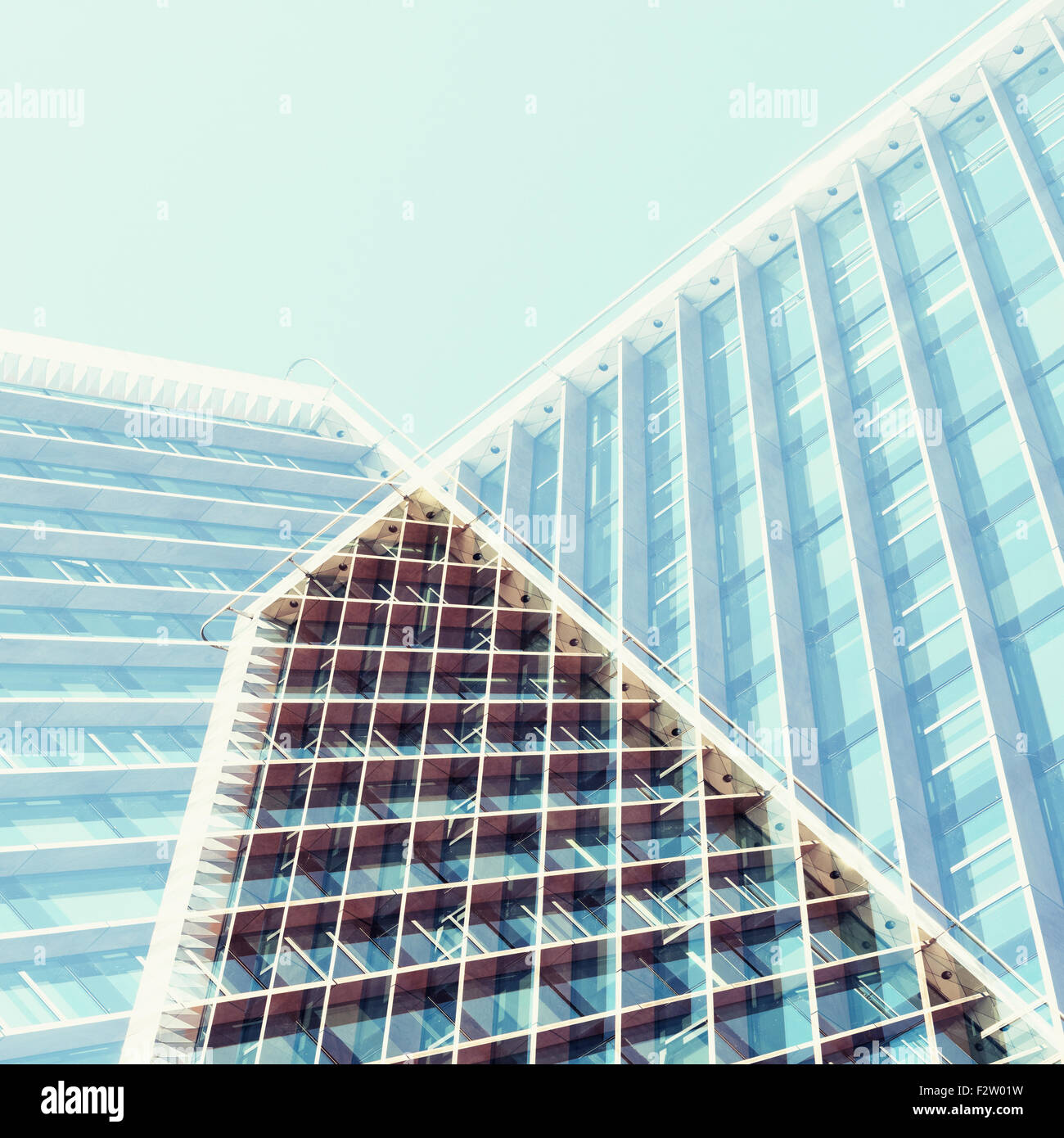 Résumé de l'exposition double arrière-plan. Les formes architecturales. Banque D'Images