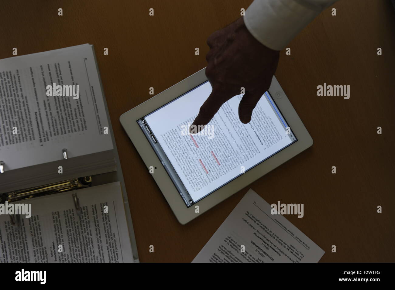 Je tampon avec application mobile pour les avocats (amendement) Banque D'Images