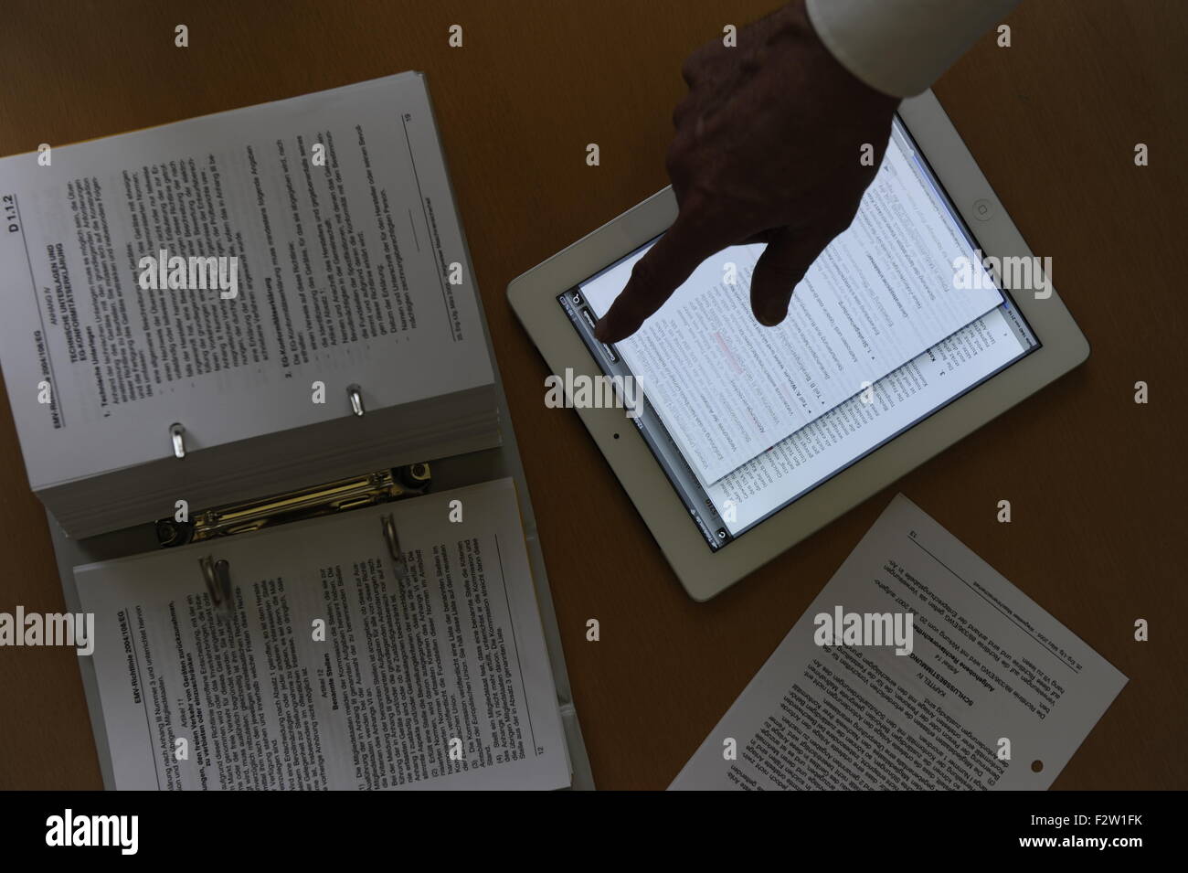 Je tampon avec application mobile pour les avocats (amendement) Banque D'Images