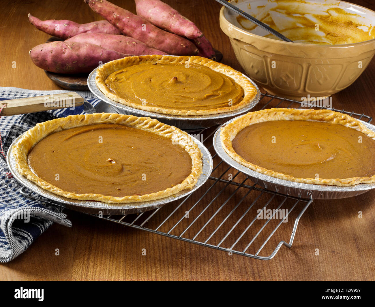 Tartes aux pommes Banque D'Images