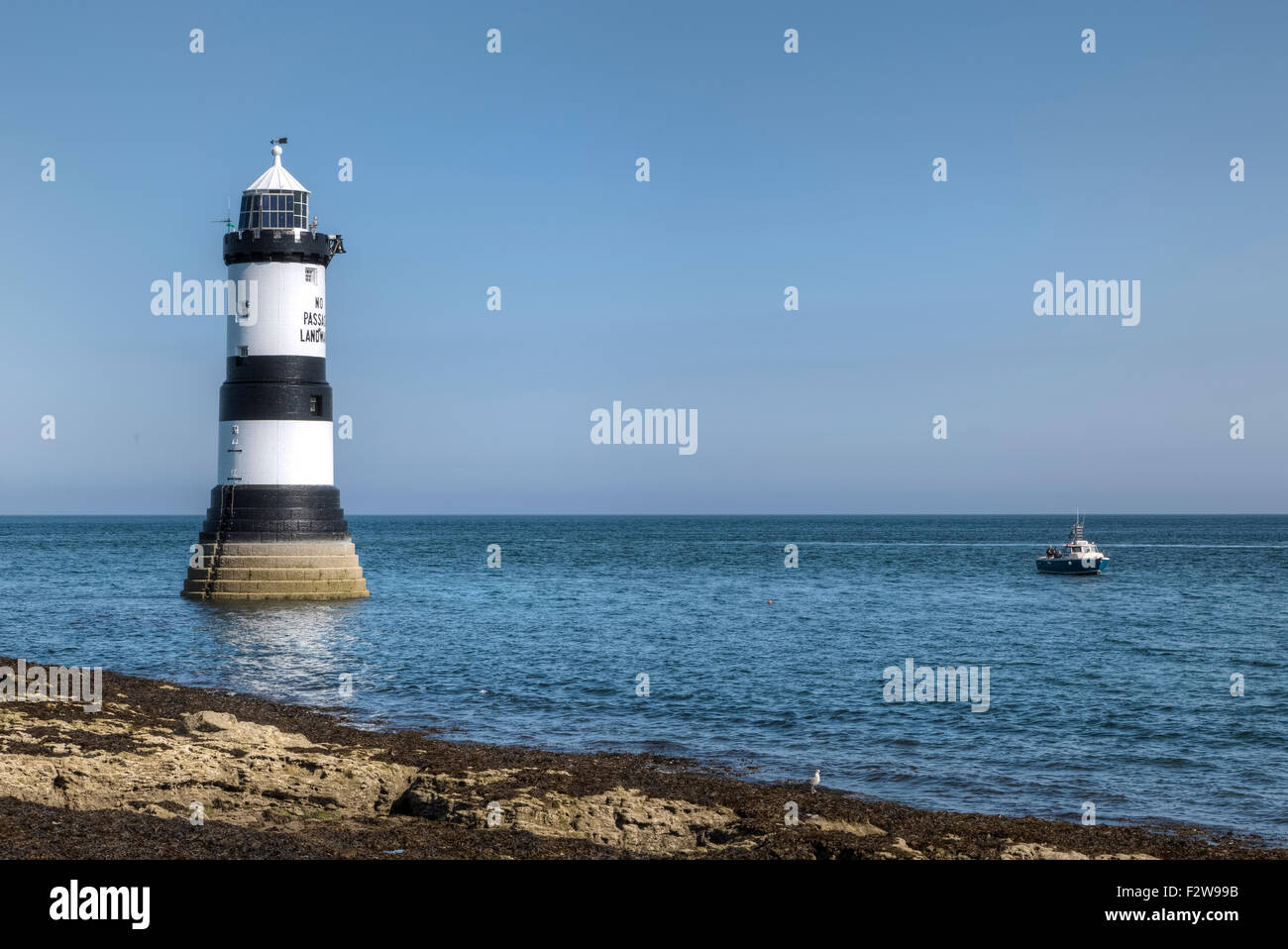 Phare Du * 1963 : ouverture intégrale, l'île de macareux, Galles, Royaume-Uni Banque D'Images
