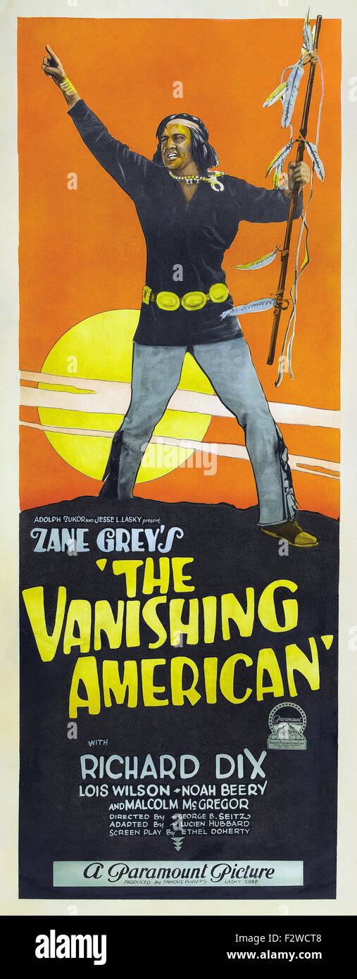 Vanishing American, Le (1925) - Movie Poster Banque D'Images