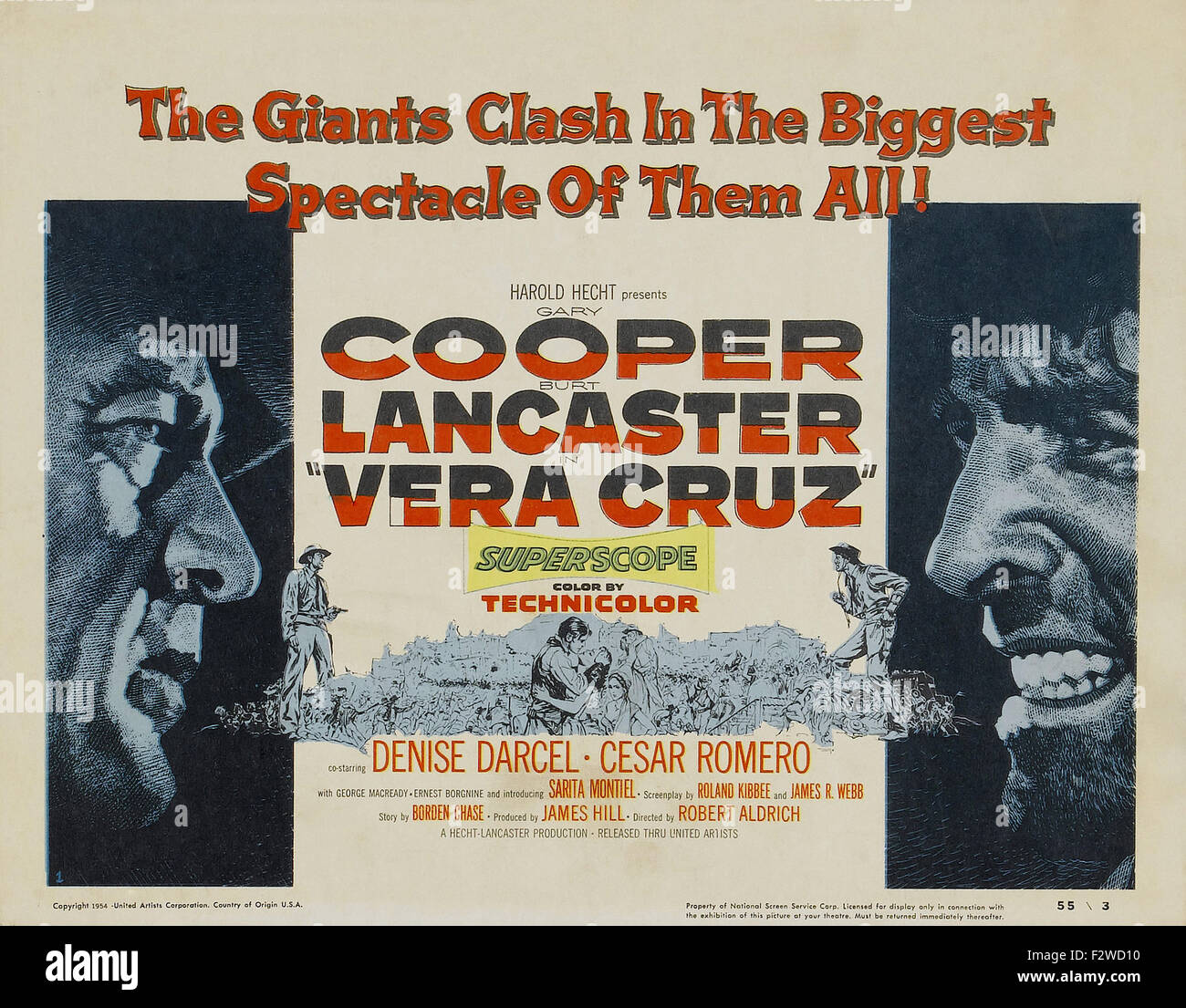 Vera Cruz (1954) - Movie Poster Banque D'Images