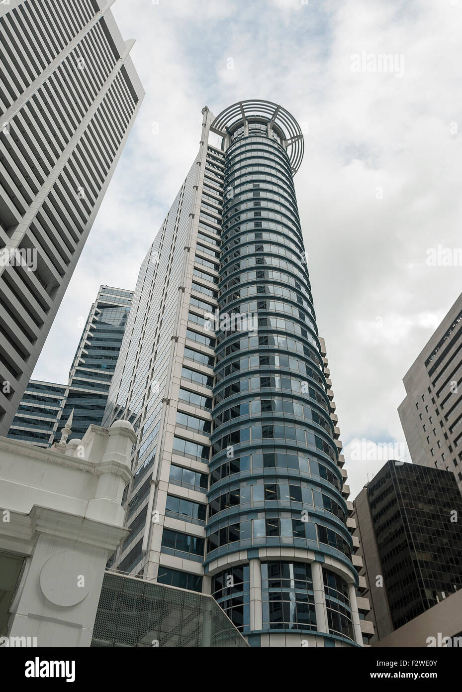 Immeuble de bureaux élevé au quartier financier de Singapour Banque D'Images
