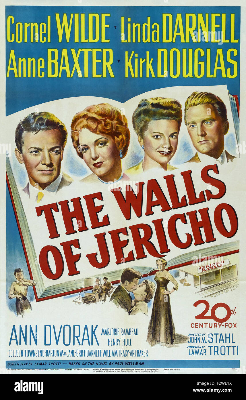 Murs de Jéricho, la (1948) - Movie Poster Banque D'Images