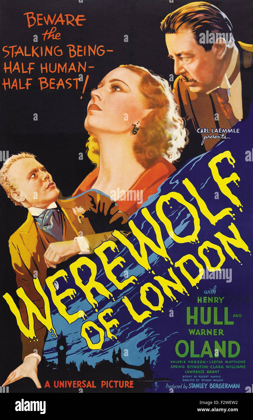 Loupgarou de Londres (1935) Movie Poster Photo Stock Alamy
