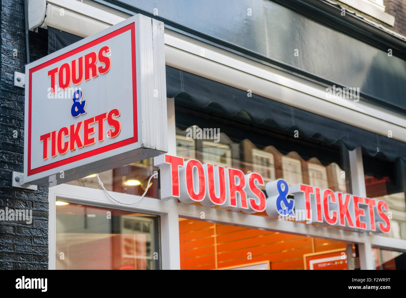 Tours et Ticket Shop, Amsterdam Banque D'Images