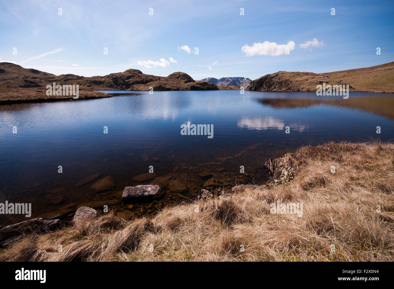 Le Tarn en angle Lake District National Park. Banque D'Images