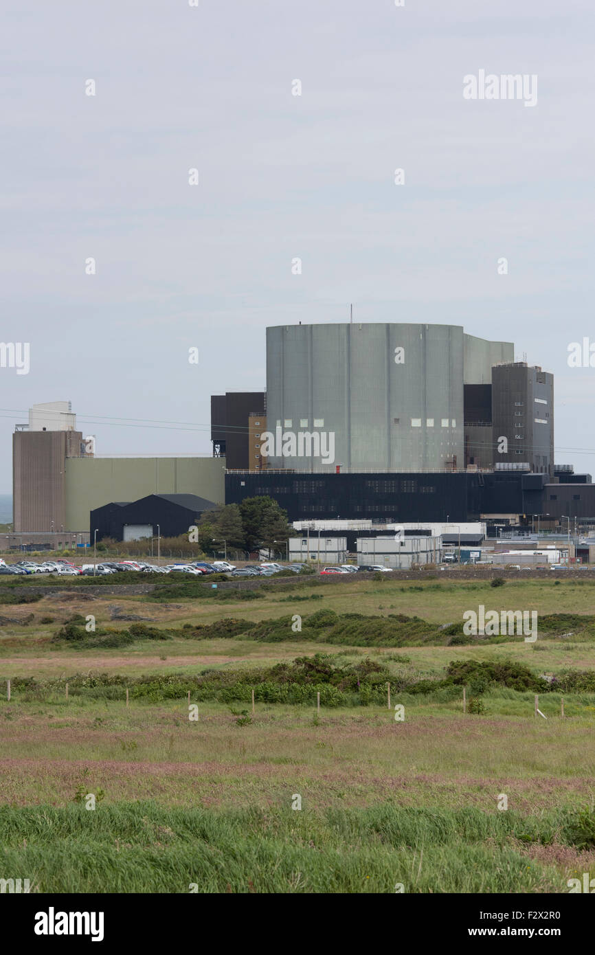 Une vue générale des installations nucléaires Magnox Trawsfynydd power station en Gwynedd, Pays de Galles. Banque D'Images