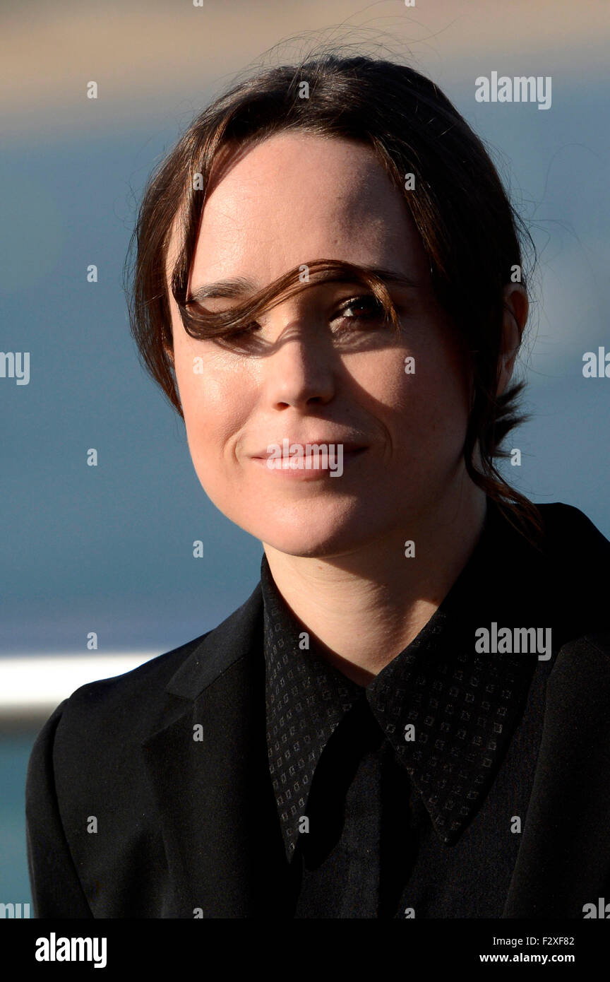 Ellen Page assiste à la conférence de presse pour "Freeheld" au 63. International Filmfestival San Sebastian / Festival Internacional de Cine de Donostia-San Sebastián, 24.09.2015/photo alliance Banque D'Images