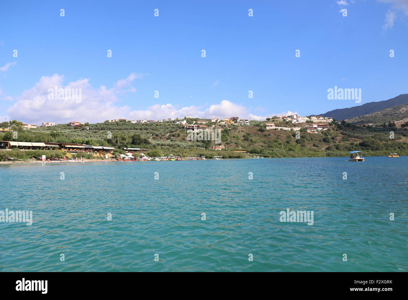 Lac de Kournas, Crete Island Banque D'Images