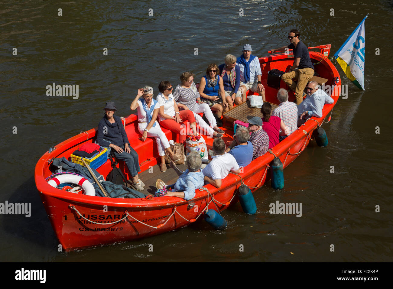 Bateau à Amsterdam Banque D'Images