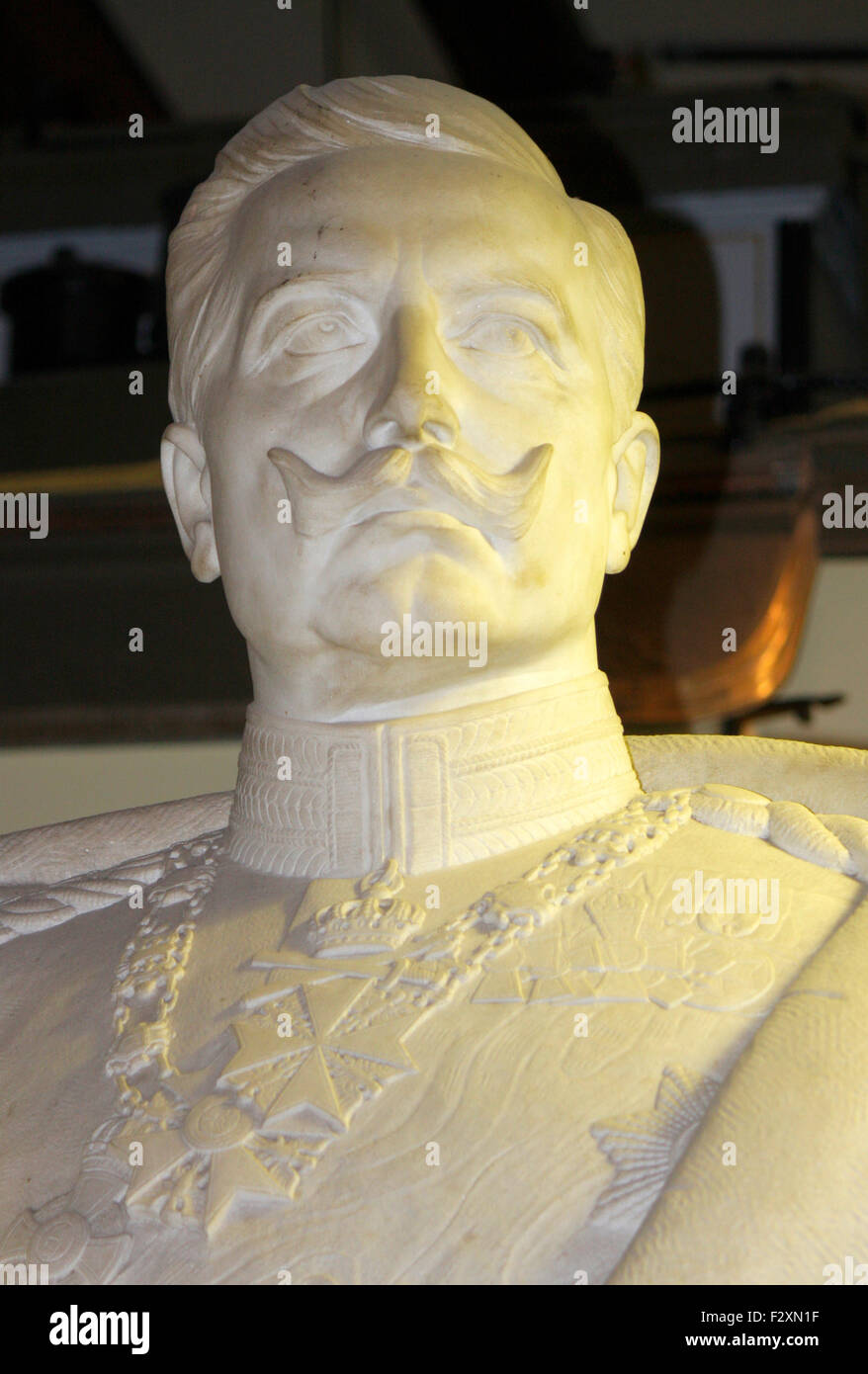 Bueste : l'empereur Guillaume II. (Friedrich Wilhelm Viktor Albert von Preussen) - Deutsches Technikmuseum, Berlin-Kreuzberg. Banque D'Images