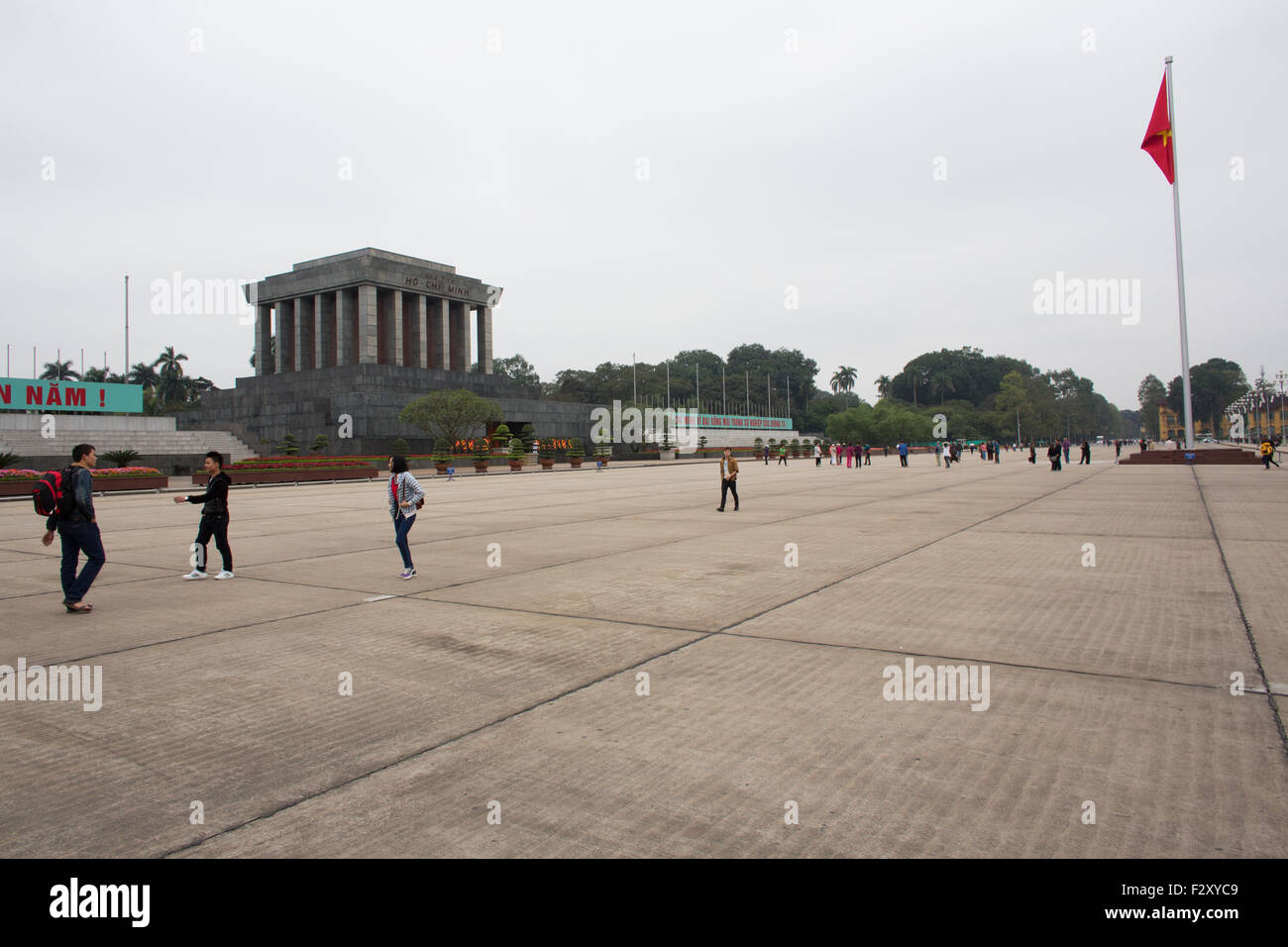 Le mausolée de Ho Chi Minh Banque D'Images