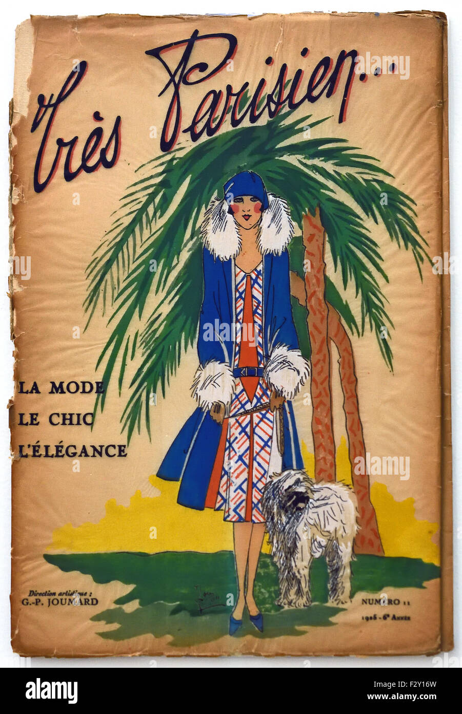 1916 Parisien tres français Paris fashion couture de vêtements de créateurs art Banque D'Images