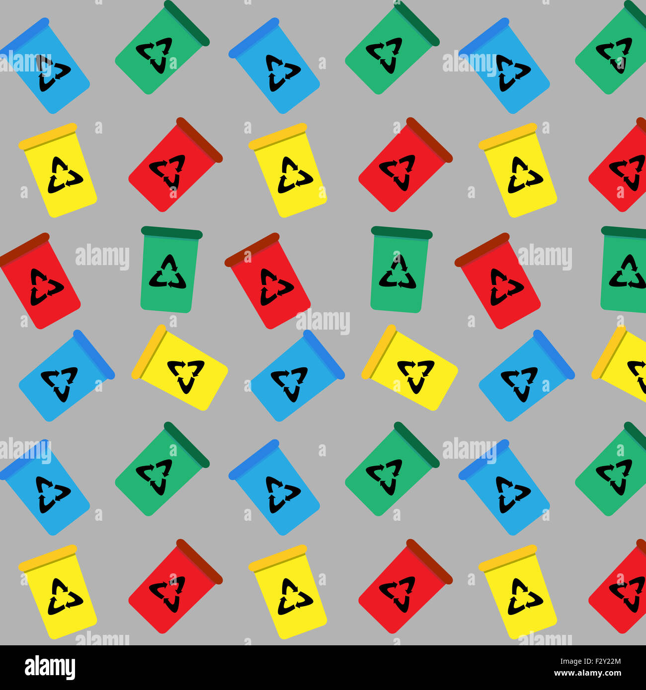 Modèle sans poubelle. Poubelle design, background illustration vectorielle Banque D'Images