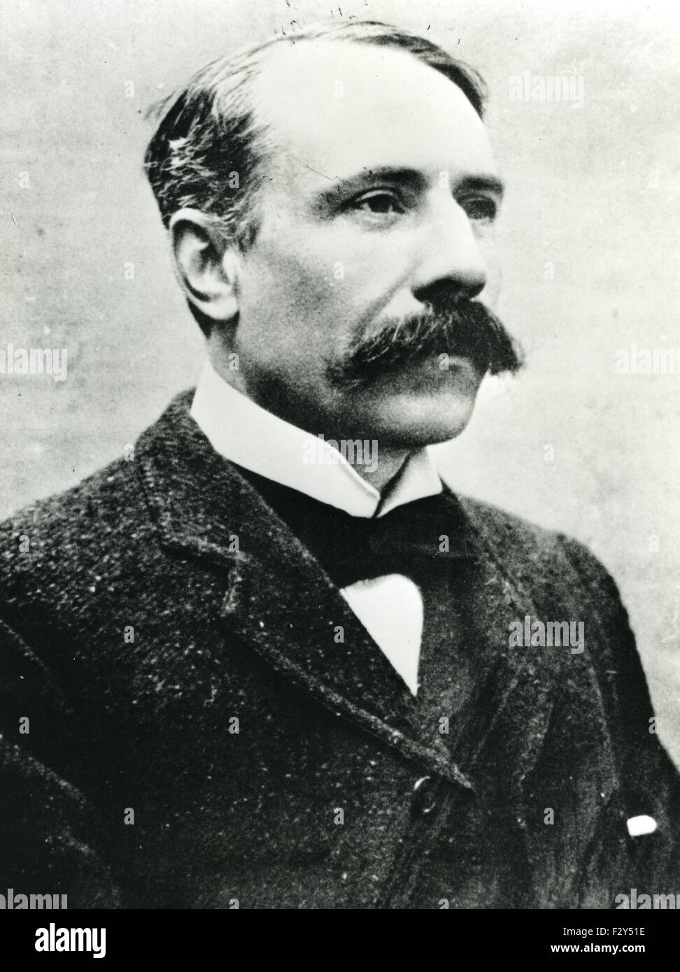 EDWARD Elgar (1857-1934) compositeur anglais vers 1900 Banque D'Images
