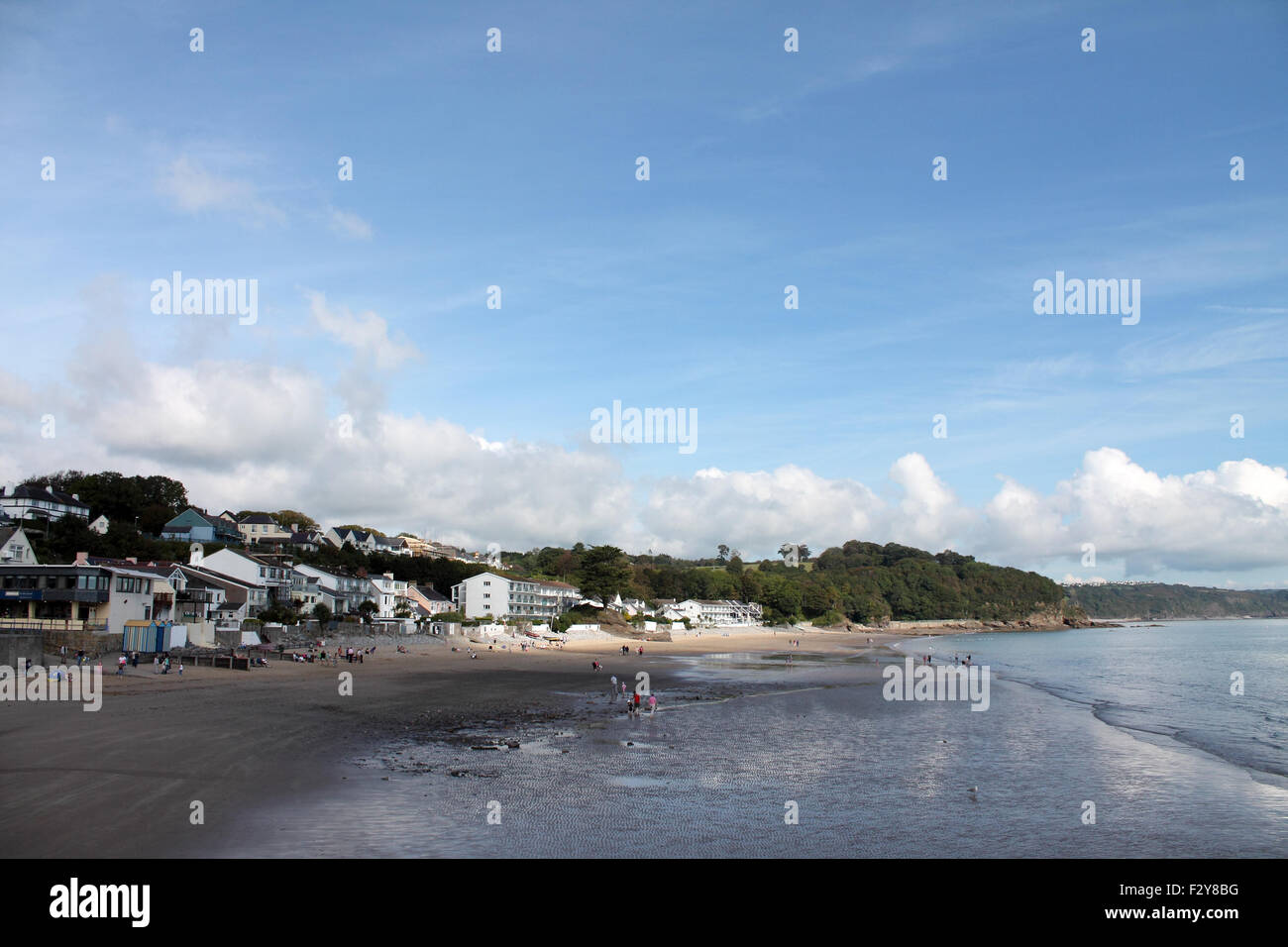 Saundersfoot beach, Pembrokeshire, Pays de Galles, Royaume-Uni Ouest Banque D'Images