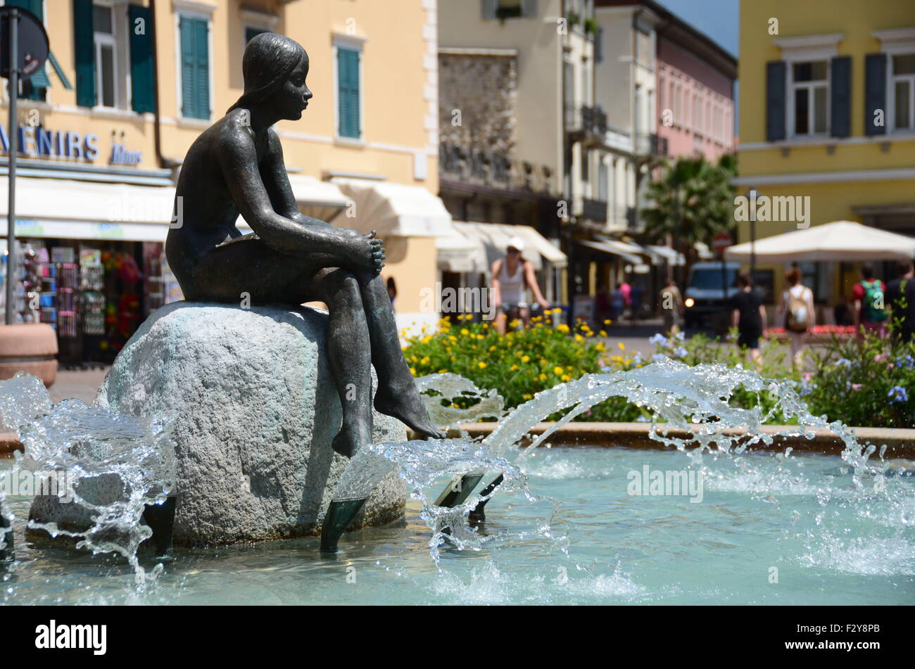 Rival Del Garda Lac de Garde Italie Banque D'Images