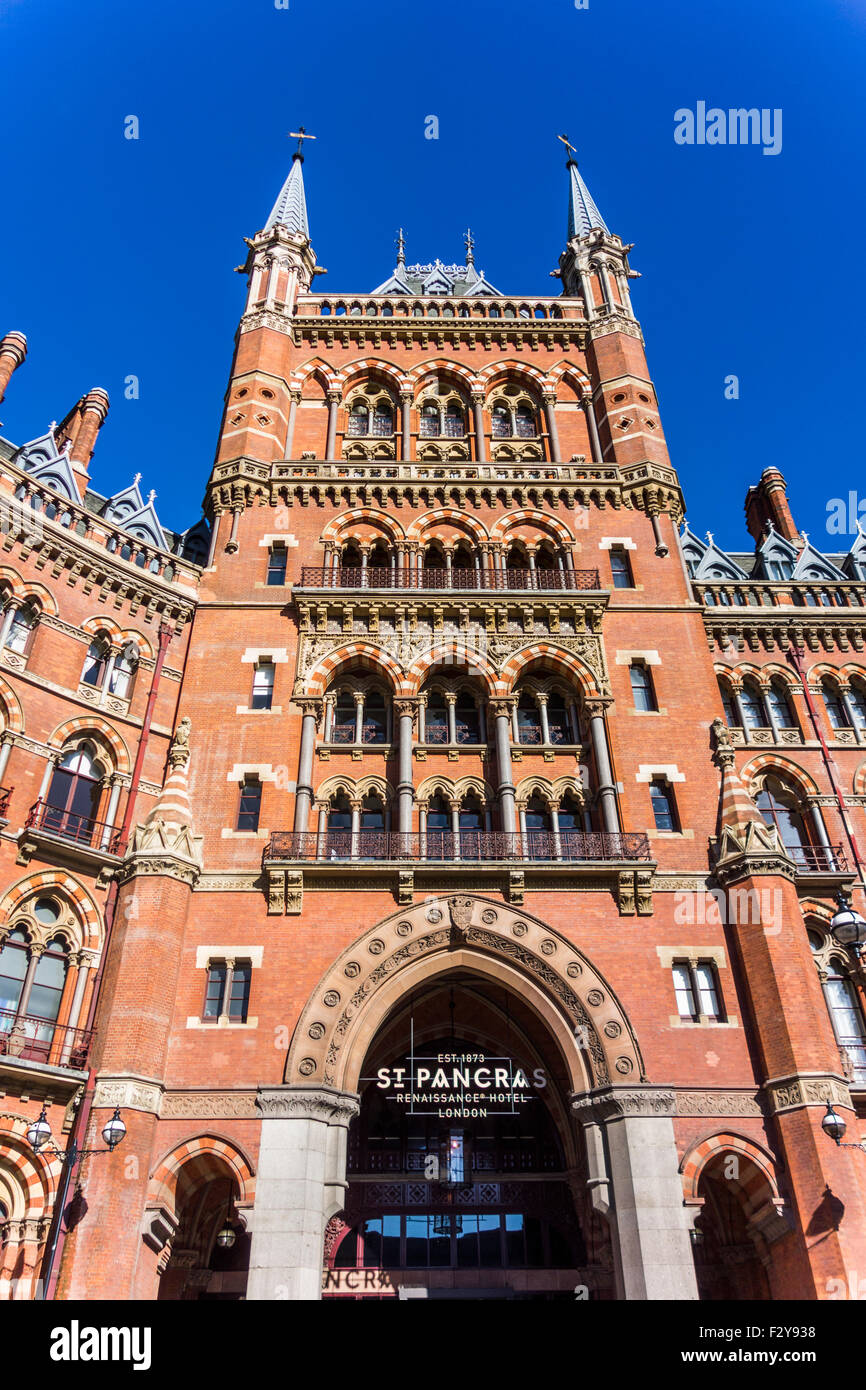 St Pancras Renaissance London Hotel, Londres, Angleterre, RU Banque D'Images