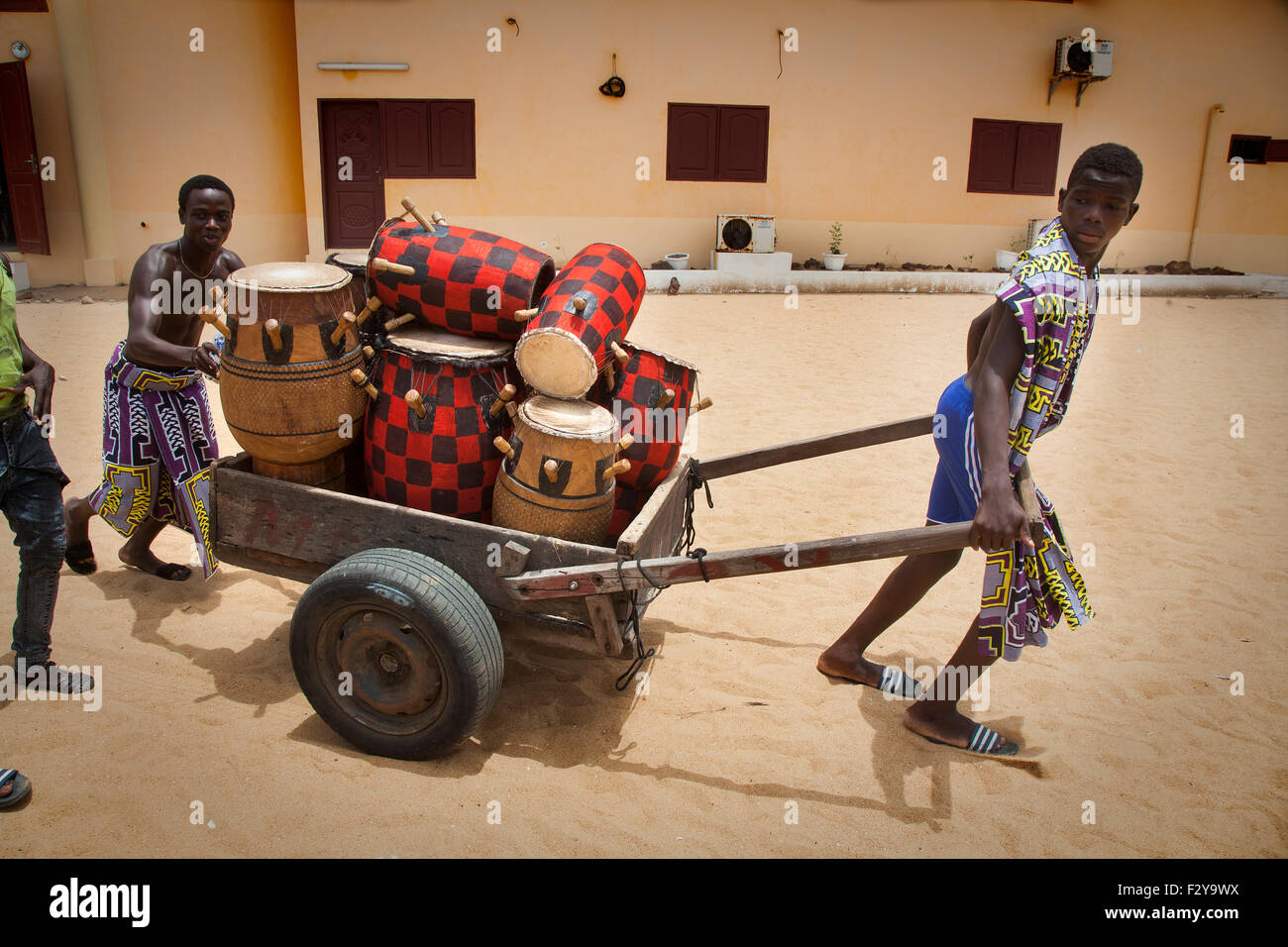 Des musiciens à Grand-Bassam, Côte d'ivoire Banque D'Images