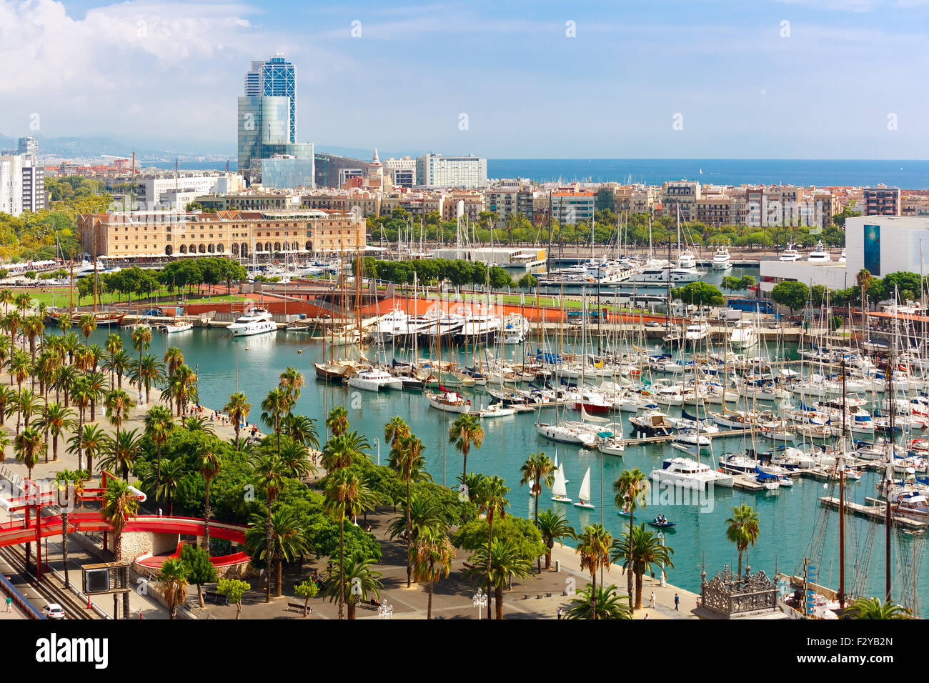 La Barceloneta à Barcelone, Catalogne, Espagne Banque D'Images