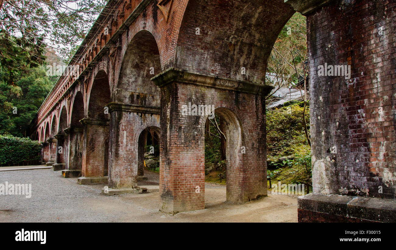 À partir de l'Aqueduc lac Biwa Ko de Nanzenji temple, Kyoto au Japon Banque D'Images