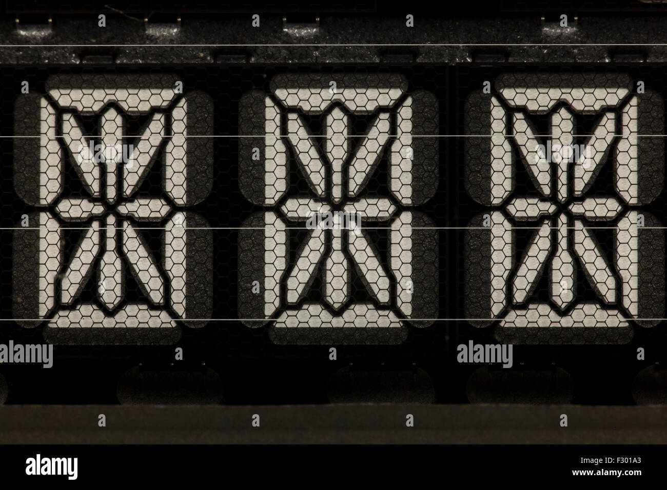 Affichage LED 9 segments utilisés sur l'horloge numérique Banque D'Images