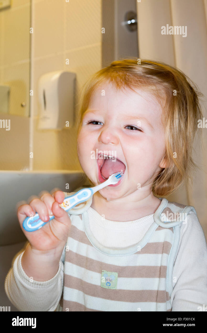 Temps de brossage des dents Banque de photographies et d’images à haute résolution Alamy