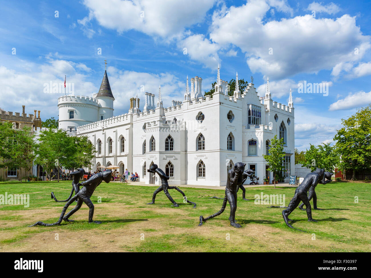 Strawberry Hill House, ancienne maison de Horace Walpole, Twickenham, Londres, Angleterre, Royaume-Uni Banque D'Images