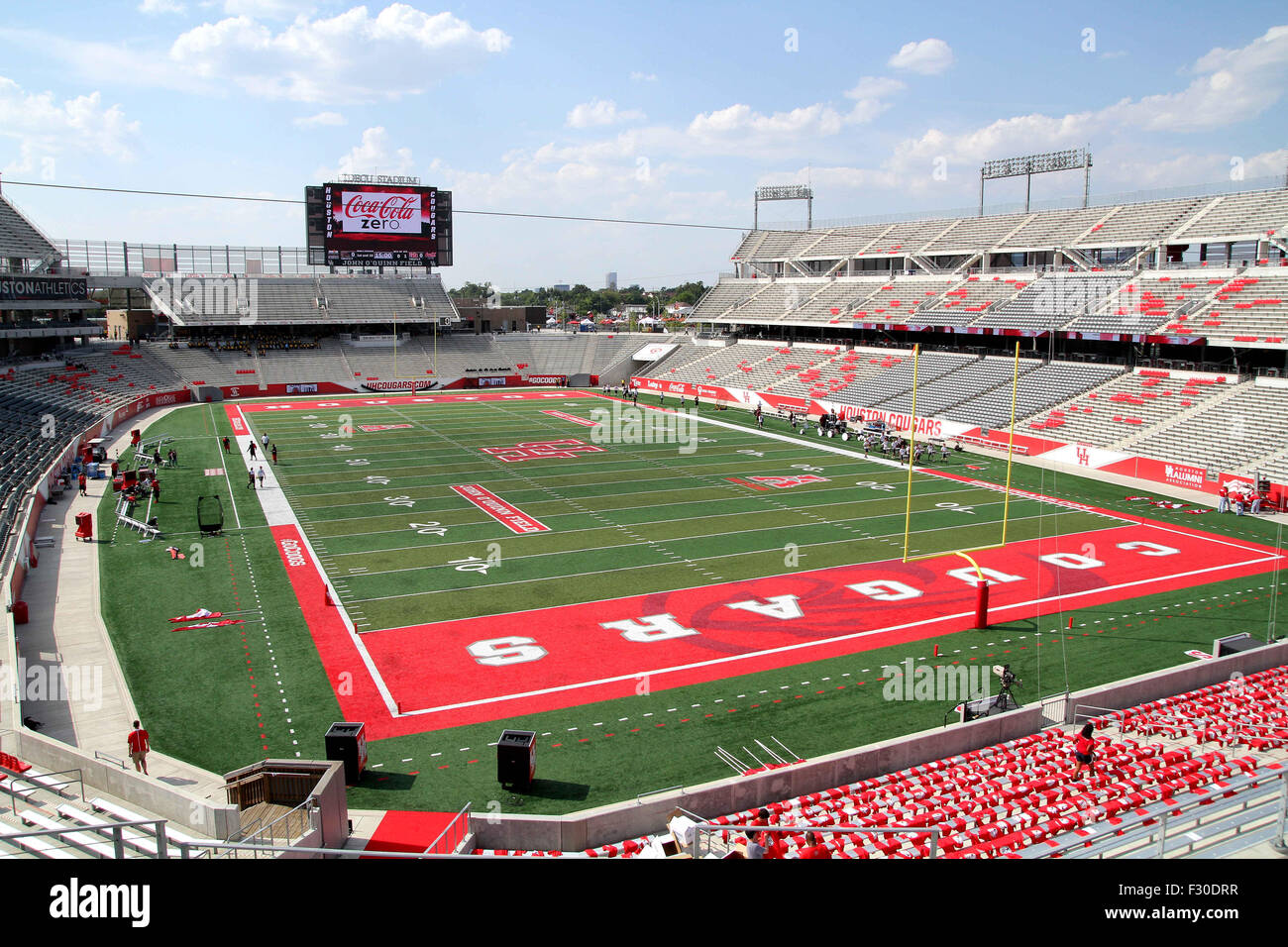 Houston, TX, USA. 26 Sep, 2015. Une vue générale du Stade TDECU avant la NCAA football match entre Houston et l'État du Texas à Houston, TX. Image Crédit : Erik Williams/Cal Sport Media. Credit : csm/Alamy Live News Banque D'Images