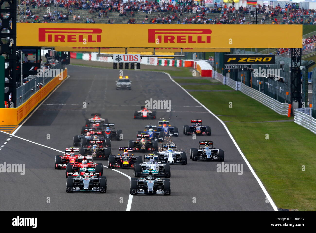 Suzuka Au Japon 27 Sep 15 Start F1 Grand Prix Du Japon A Suzuka Circuit Final A Suzuka Japon Credit Sho Tamura Aflo Sport Alamy Live News Photo Stock Alamy