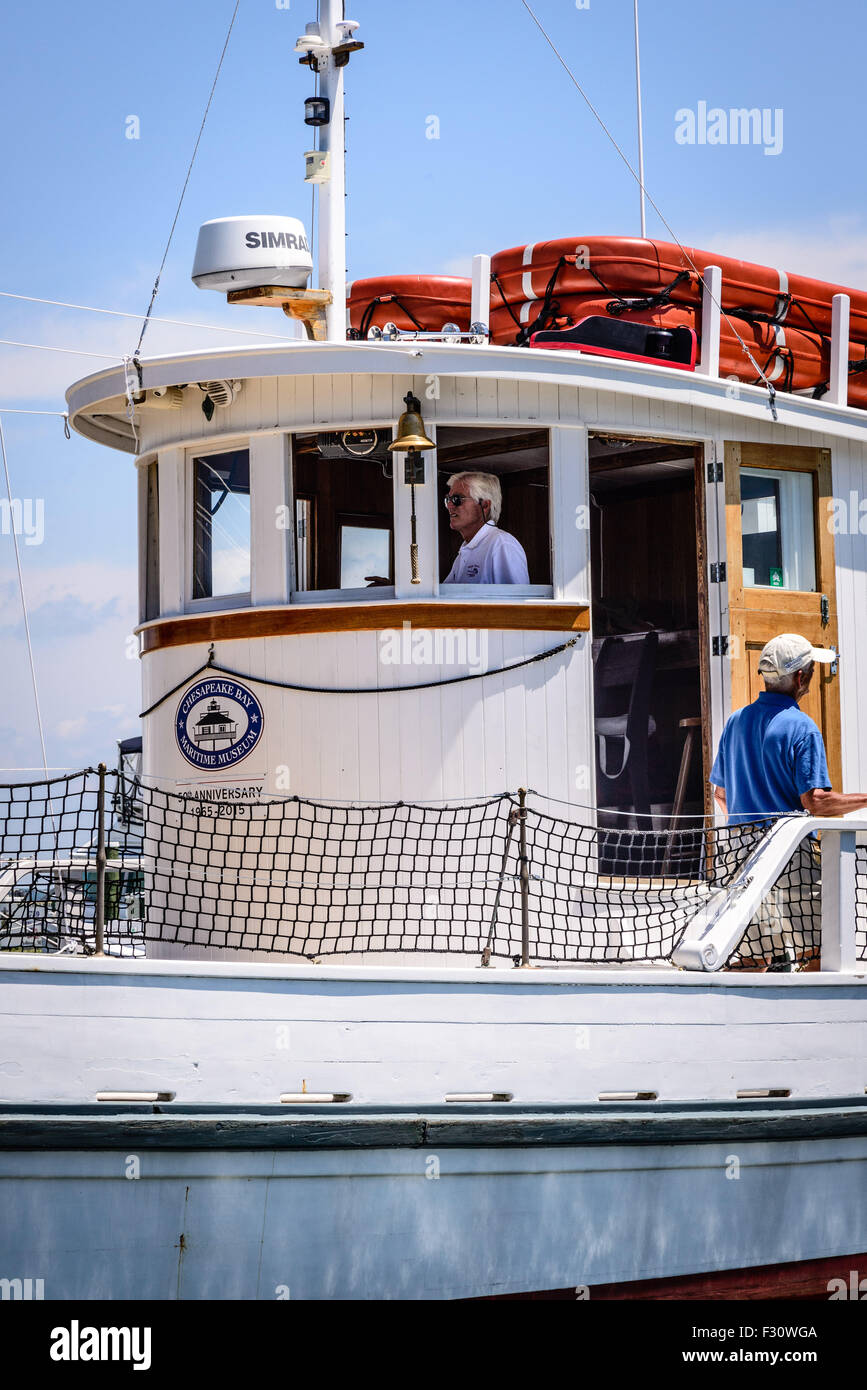 Buyboat Winnie Estelle, Chesapeake Bay Maritime Museum, Saint Michaels, Maryland Banque D'Images